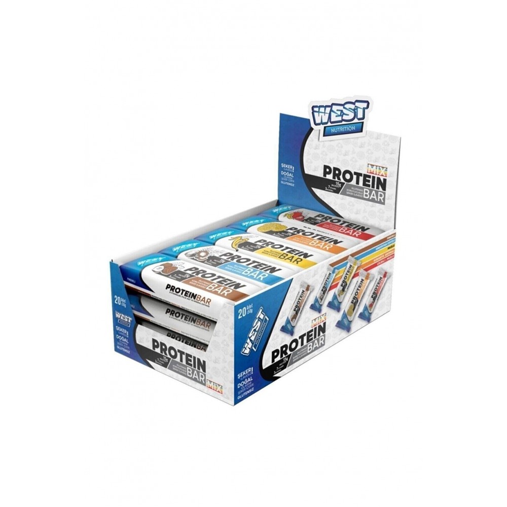 West nutrition Karışık 20li Protein Bar 20 adet x 50 gram