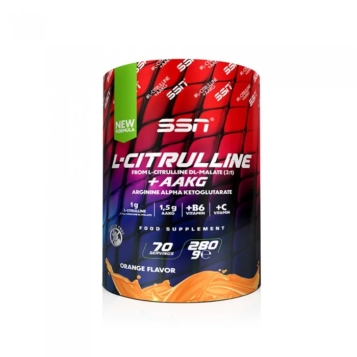 SSN Citrulline Malate+AAKG 280 g Portakal