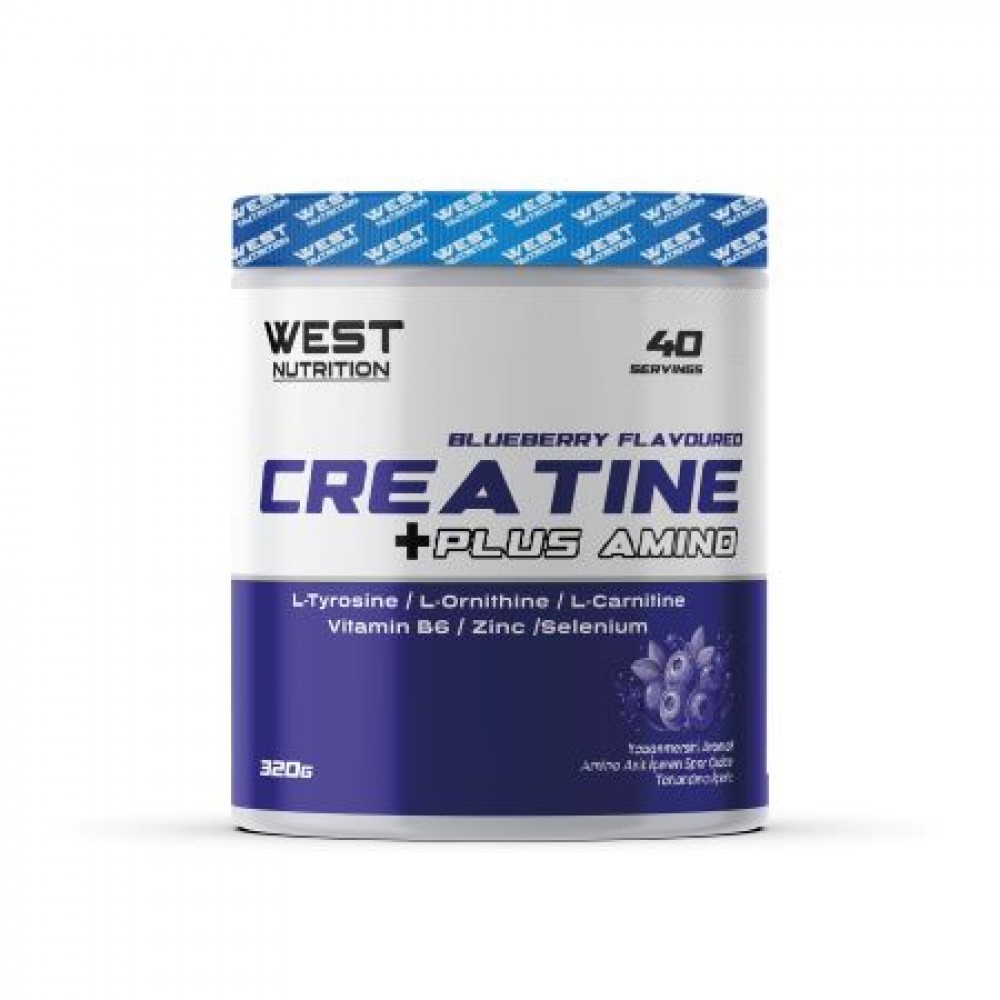 West Nutrition Kreatin Plus 320 gr 40 Servis Yabanmersini Aromalı