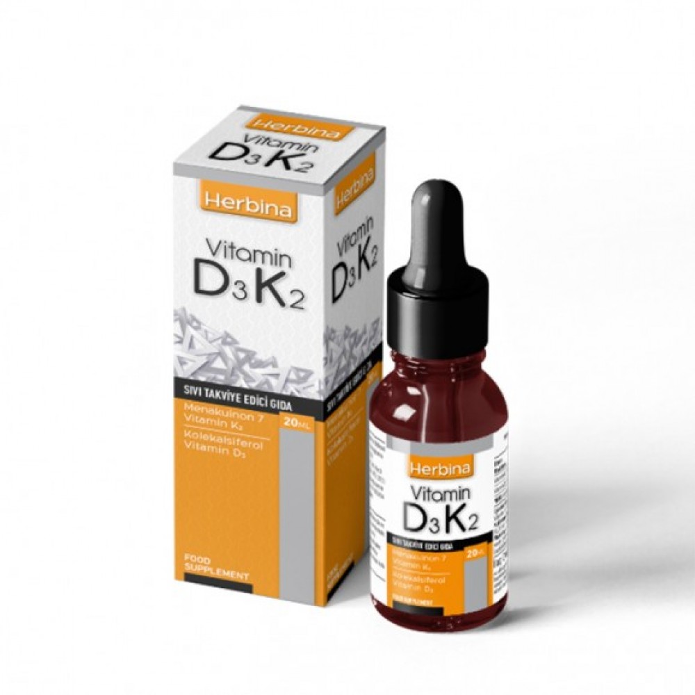 Herbina D3 K2 Vitamini Damla 20 ml