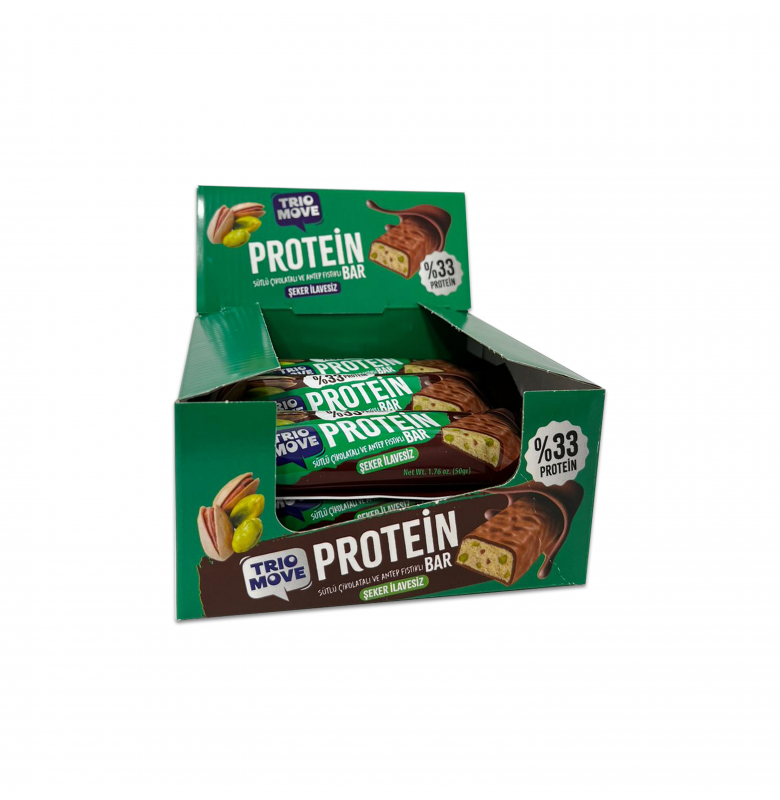 TRIO MOVE %33 FIT PROTEIN BAR ANTEP FISTIKLI 9 ADET X 50 GRAM