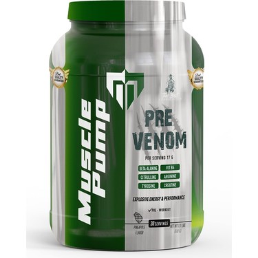 Muscle Pump Pre-Venom Powder Ananas 510 Gr