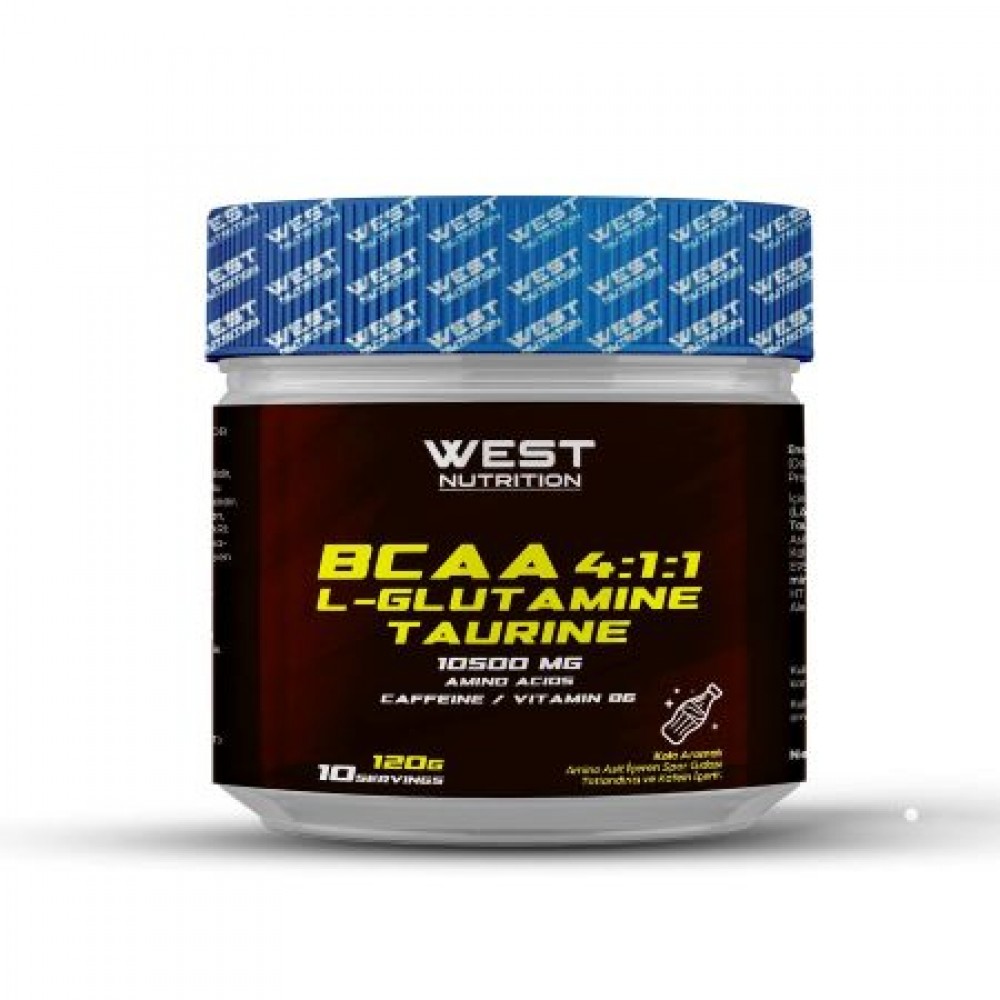 West Nutrition BCAA L-Glutamin Taurin Kafein 120 gr 10 Servis Kola Aromalı